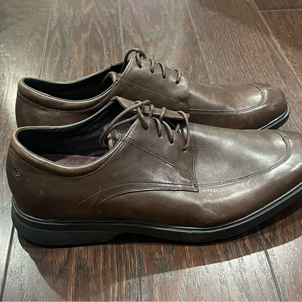 Rockport Mens Oxford Shoes Brown Lace Up Leather Size 12 APM29955 Classic
